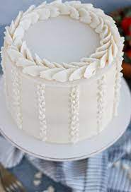white chocolate mousse cake baking