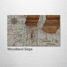 Map Wood Wall Decor