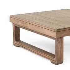 Westchester Outdoor Acacia Wood Square Coffee Table Brown Wash