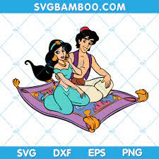 jasmine and aladdin magic carpet svg