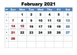 Calendars are available in pdf and microsoft word formats. Printable February 2021 Calendar With Holidays In Pdf Word Calendar Dream
