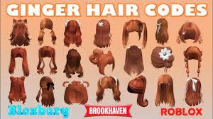 ginger hair codes links for s