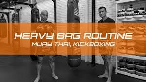 kickboxing heavy bag training circuit