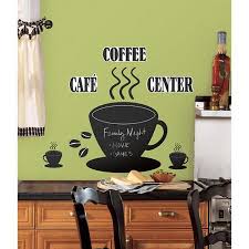 Us 20 0 20 Off New Cafe Vinyl Wall Decal Roommates Coffee Cup Chalkboard Peel And Stick Mural Art Wall Sticker Coffee Shop Bar Decoration In Wall