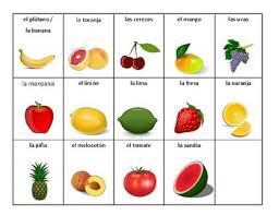 We have included many regional variations in the names of. Las Frutas Bingo By Angela Azevedo Teachers Pay Teachers