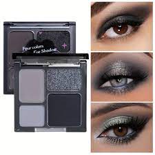 4 colors eyeshadow palette matte pearly