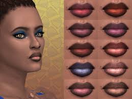 mod the sims ombre lipstick with