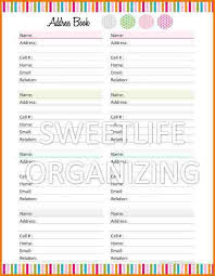 Address Book Template Authorization Letter Pdf