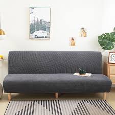 solid jacquard folding sofa bed cover
