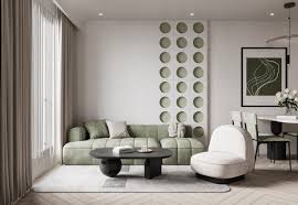 sage green home interiors with soothing