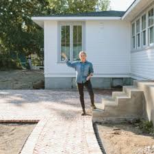 Our Herringbone Brick Patio Is Almost