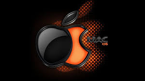 Entdecken sie mehr apple, macbook, macbook background hintergrundbilder. Hd Hintergrundbilder Apple Mac Logo Schwarzes Orange Volumen Desktop Hintergrund