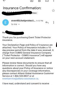 In the event of a cancellation or rescheduling of the applicable event, promoter shall not be required to issue a refund provided that you are given the right, within twelve months of the date of the original event, to attend a rescheduled performance of the same event or to exchange this ticket for a ticket, comparable in price and location. 2 Celine Dion Tickets Cancellatiin Insurance Parking Pass Classifieds For Jobs Rentals Cars Furniture And Free Stuff
