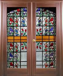 Door Wall Sticker Stained Glass Window