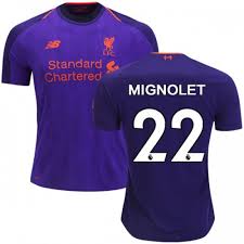 Liverpool Fc Purple Kit Simon Mignolet Away Soccer Jersey