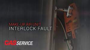 makeup air unit interlock fault