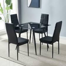 new 5 piece dining table set 4 chairs