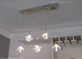 Modern Bar Cubic Crystal Light Pendant Lamp Chandelier Ceiling Light