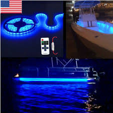 Blue Led Boat Light Deck Waterproof 12v Bow Trailer Pontoon Lights Kit Marine Ebay