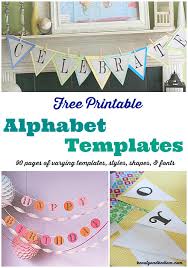 Maybe you would like to learn more about one of these? Free Printable Banner Templates Alphabet With Different Styles Shapes Fonts Jen Schmidt