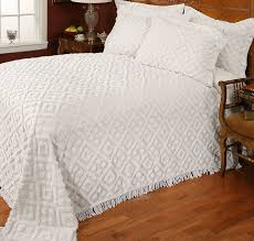 White Chenille Bedspread Hot 58