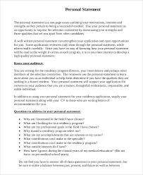    residency personal statement sample   Case Statement     
