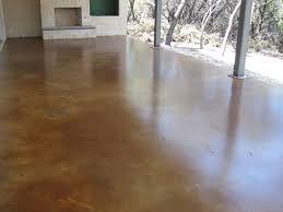 exterior stained concrete floor care