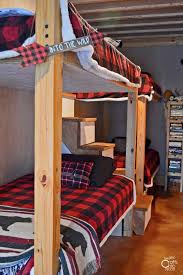 Diy Bunk Beds With Stairs Rustic