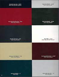 Chrysler Town And Country Paint Charts