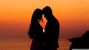 romantic couple sunset ultra hd desktop