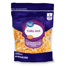 finely shredded colby jack cheese