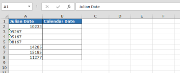 Convert Julian Date To A Calendar Date In Microsoft Excel