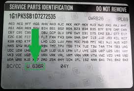 how to find your chevrolet paint code