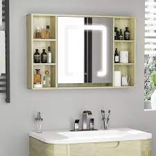 Kleankin Led Bathroom Mirror Cabinet