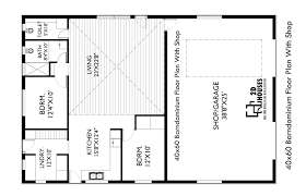 40x60 barndominium floor plan with