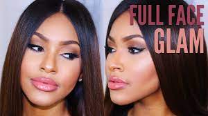 full face makeup routine tutorial for