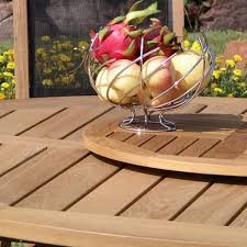 75cm Round A Grade Teak Lazy Susan