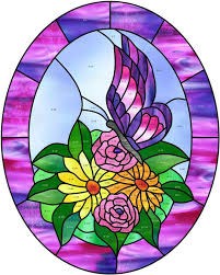 Flowers Stained Glass Pattern