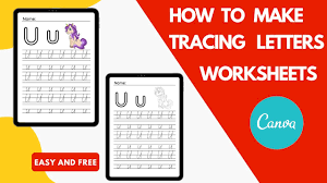 how to make trace letter worksheets in