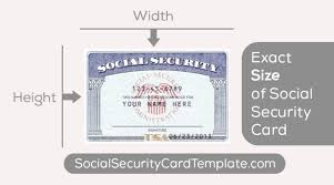 Photocopies or notarized copies are not accepted. What S The Size Of A Standard Ssn Card Usa Social Security Card Card Template Money Template