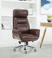 Executive Chairs Lincoln Executive Chair In Brown Colour By Durian Pepperfry