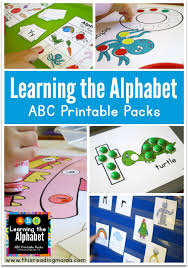 learning the alphabet printable abc packs