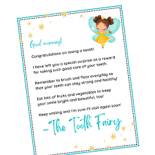 free tooth fairy letter printable your