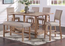 Informal entertaining is a breeze, as guests are free to sit or stand comfortably and move around as. Auburn Counter Height Dining Table Set Light Brown