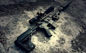 m4a1 gun with sniper hd wallpaper
