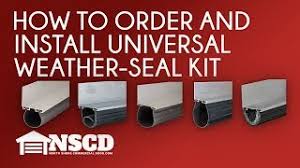 universal garage door weather seal kits