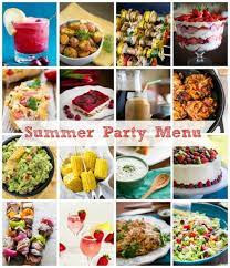 summer party menu ideas