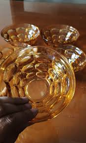 Amber Glass Bowls Furniture Home