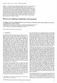 pdf fluorescent lighting headaches