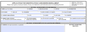 first military dependent id card